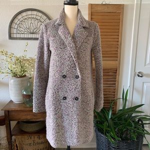 Halogen Boucle Tweed Coat